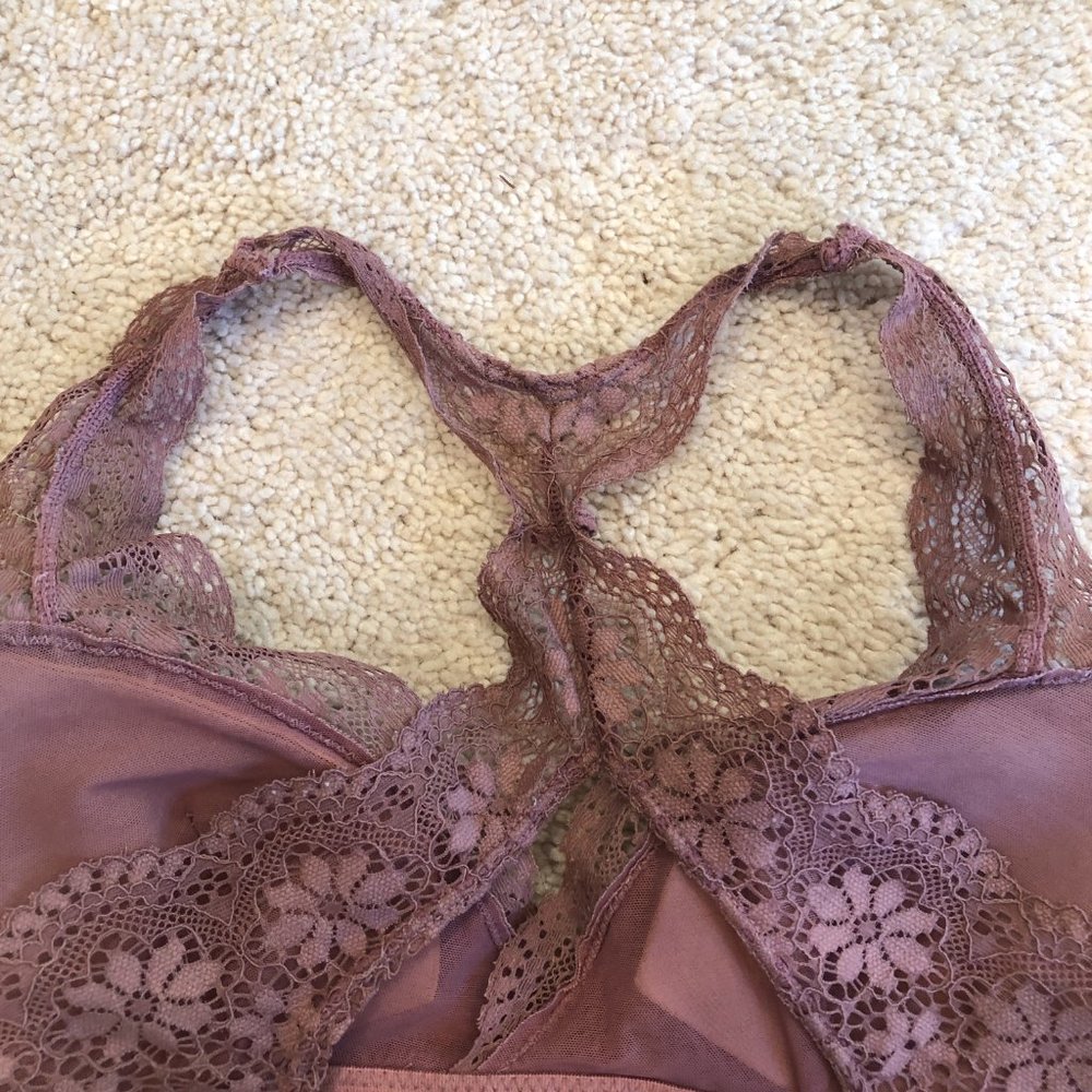 Aerie Racerback Lace Padded Wireless Bralette Size X-Small - Picture 6 of 11